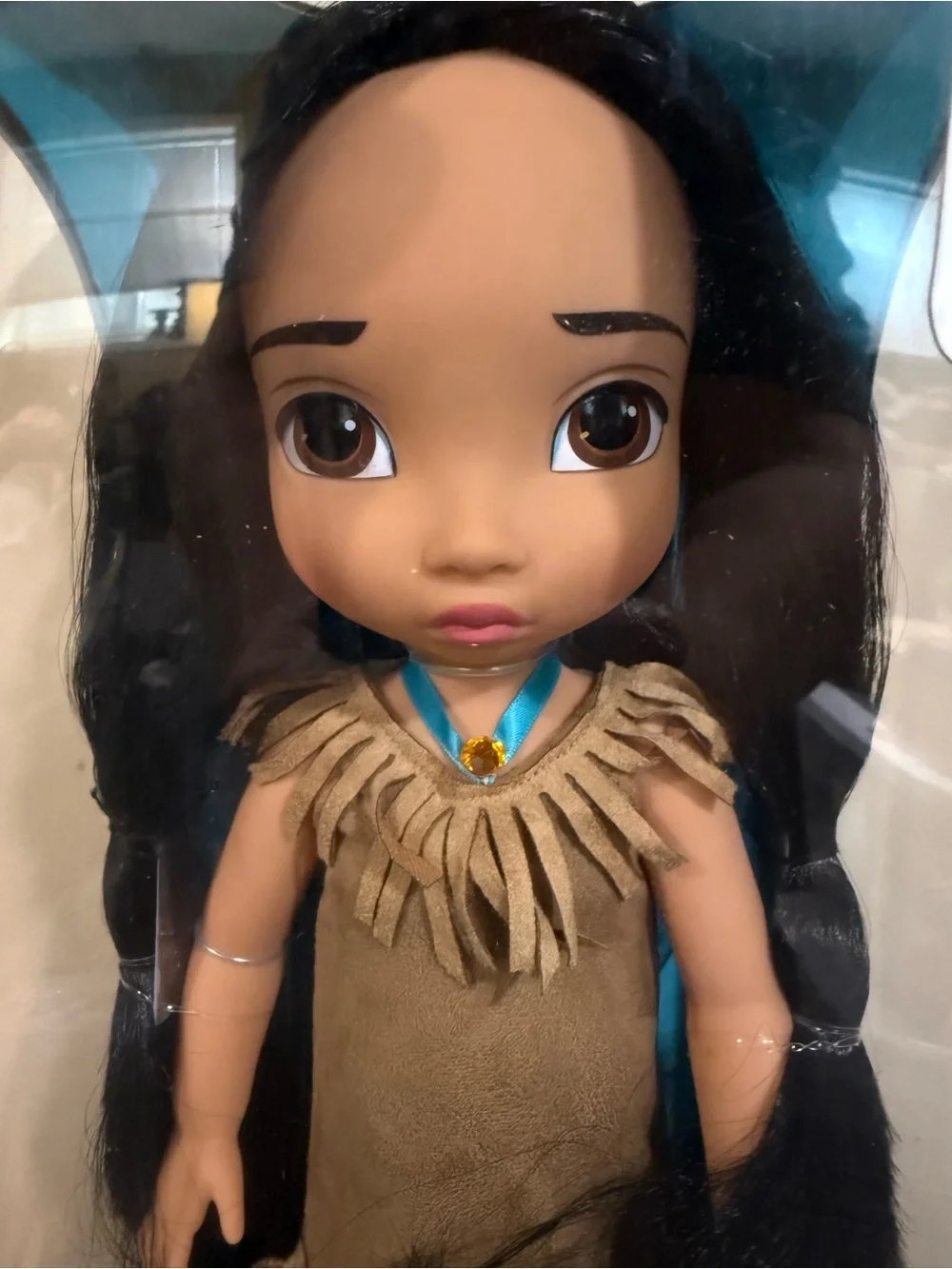 Disney Pocahontas Animators Collection Doll - Brown Dress, Black Hair